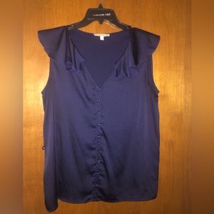 Navy Blue Sleeveless Top